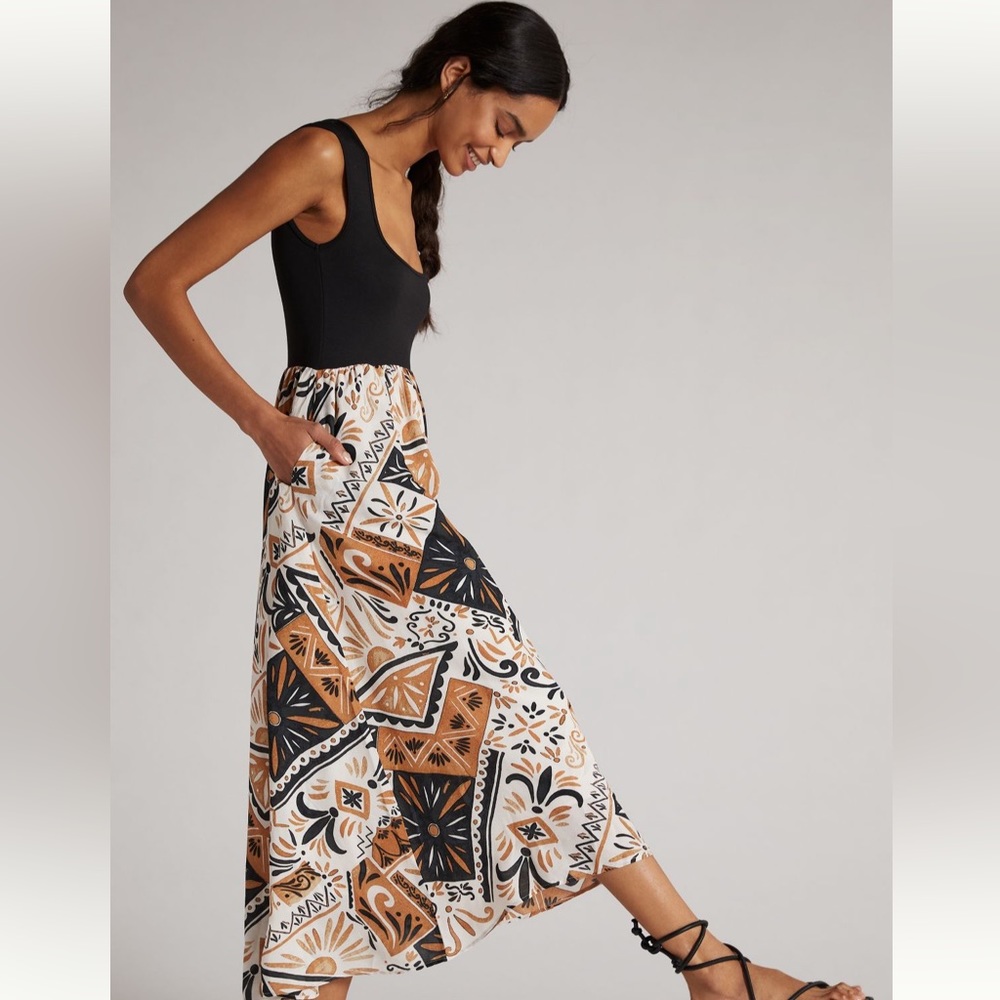 Anthropologie twofer maxi dress XL